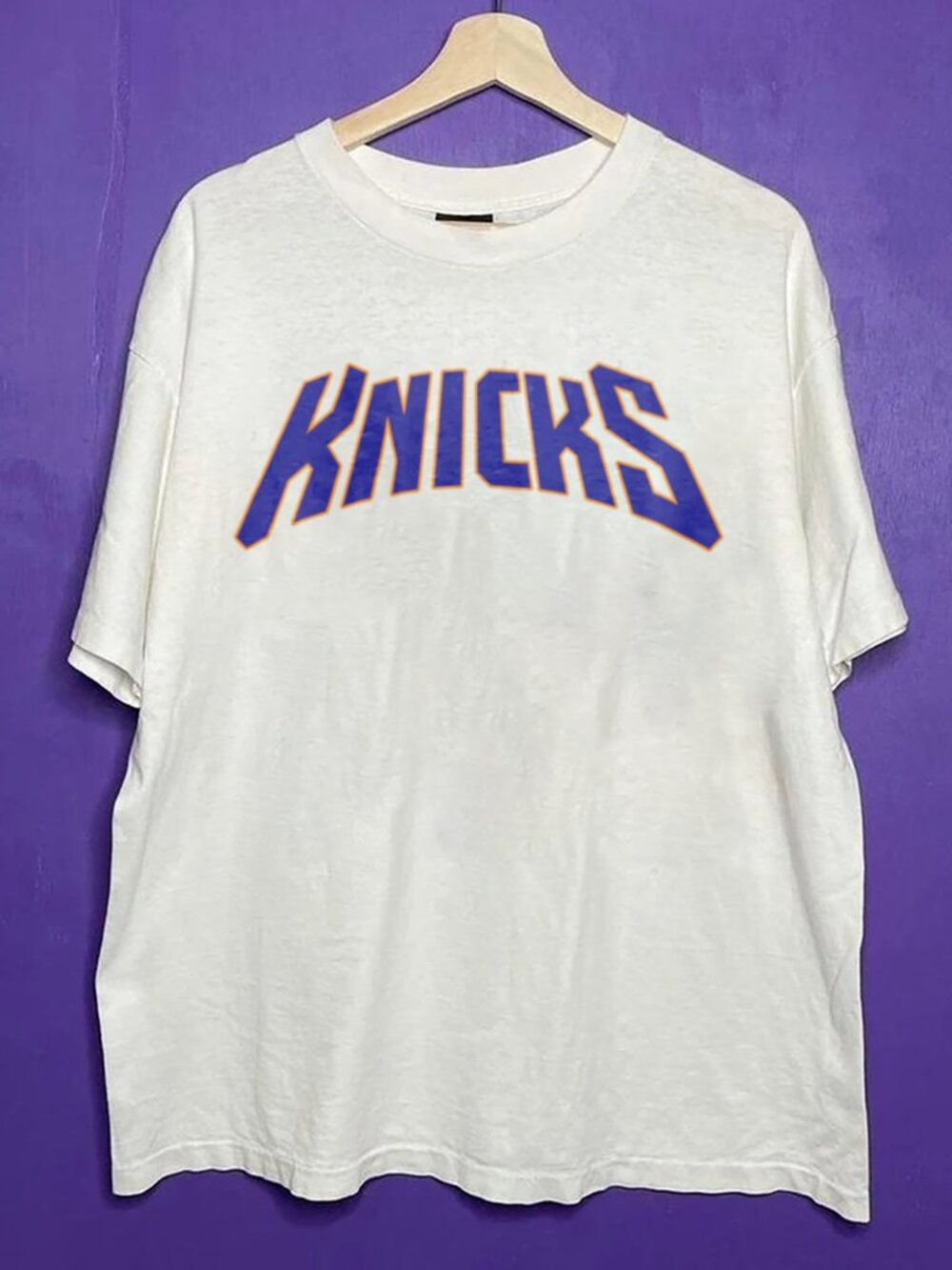 90s Vintage Nike X NBA New York Knicks Big Logo Basketball Crewneck Unisex Shirt